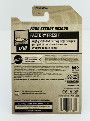 Hot Wheels 2024 SUPER Treasure Hunt FORD ESCORT RS2000 Green NEW