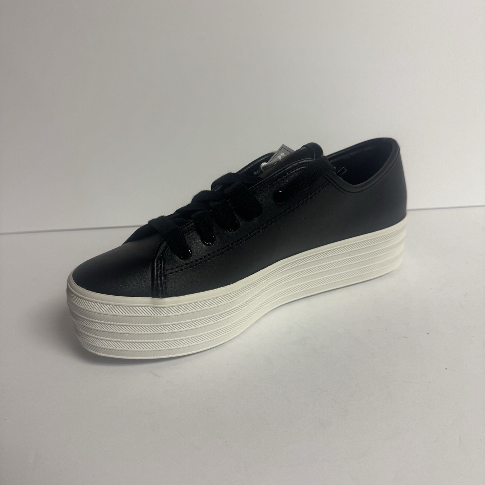 Keds Womens Triple Up Leather Sneaker Black Size 7.5 M image 2