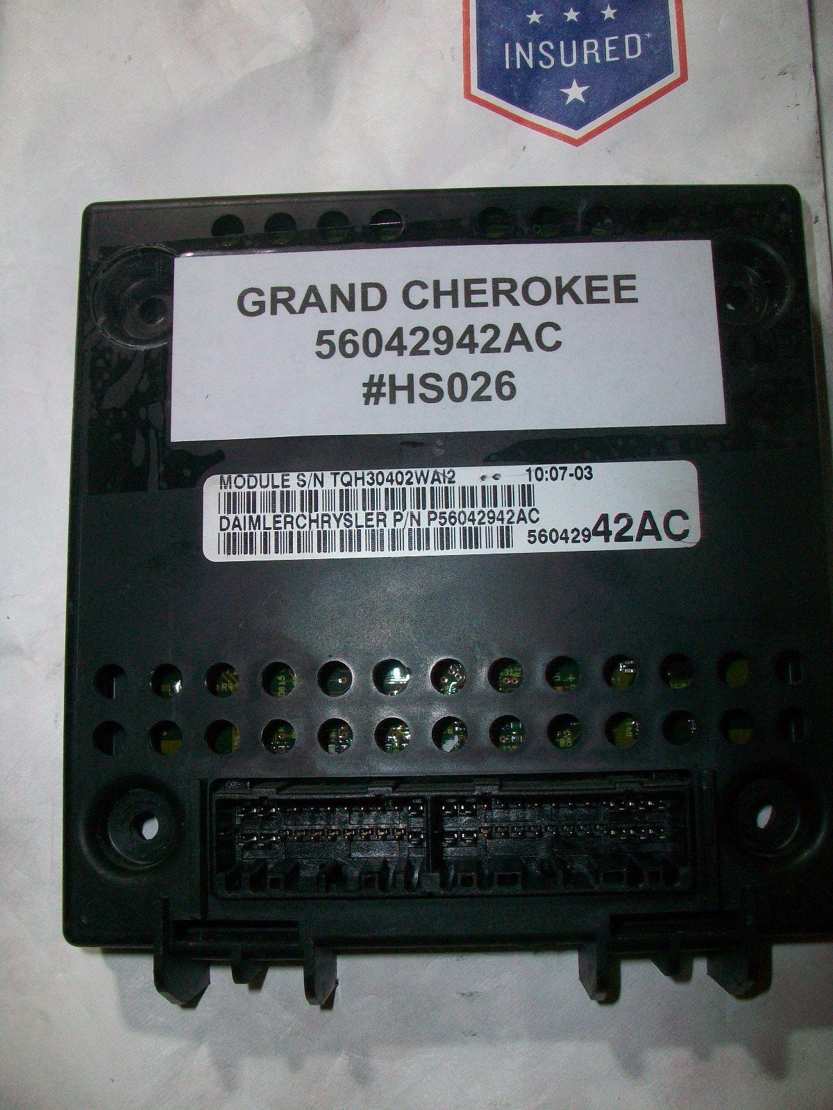 56042942AC Dealer Buy Out 2000 JEEP GRAND CHEROKEE BCM BCU BODY CONTROL