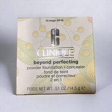 15 Beige CLINIQUE Beyond perfecting Powder Foundation  Concealer M-N NEW
