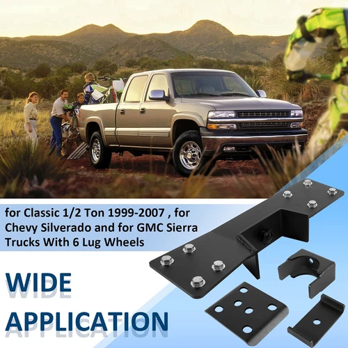 6" Rear Axle Lowering C Notch & Flip Kit for Chevrolet Silverado,GMC 1999-2007 - Foto 2 di 15
