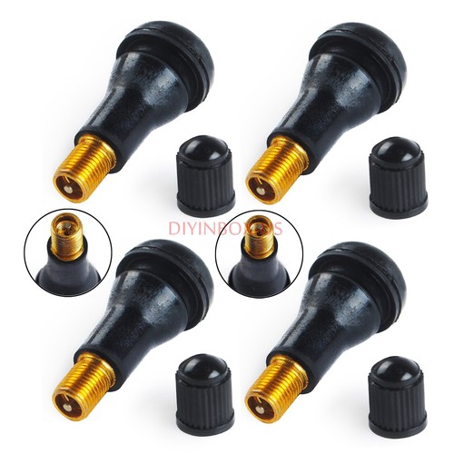 200pcs Car Auto TR 413 Short Rubber Tubeless Snap-In Tyre Tire Valve Stems Black - Picture 9 of 24