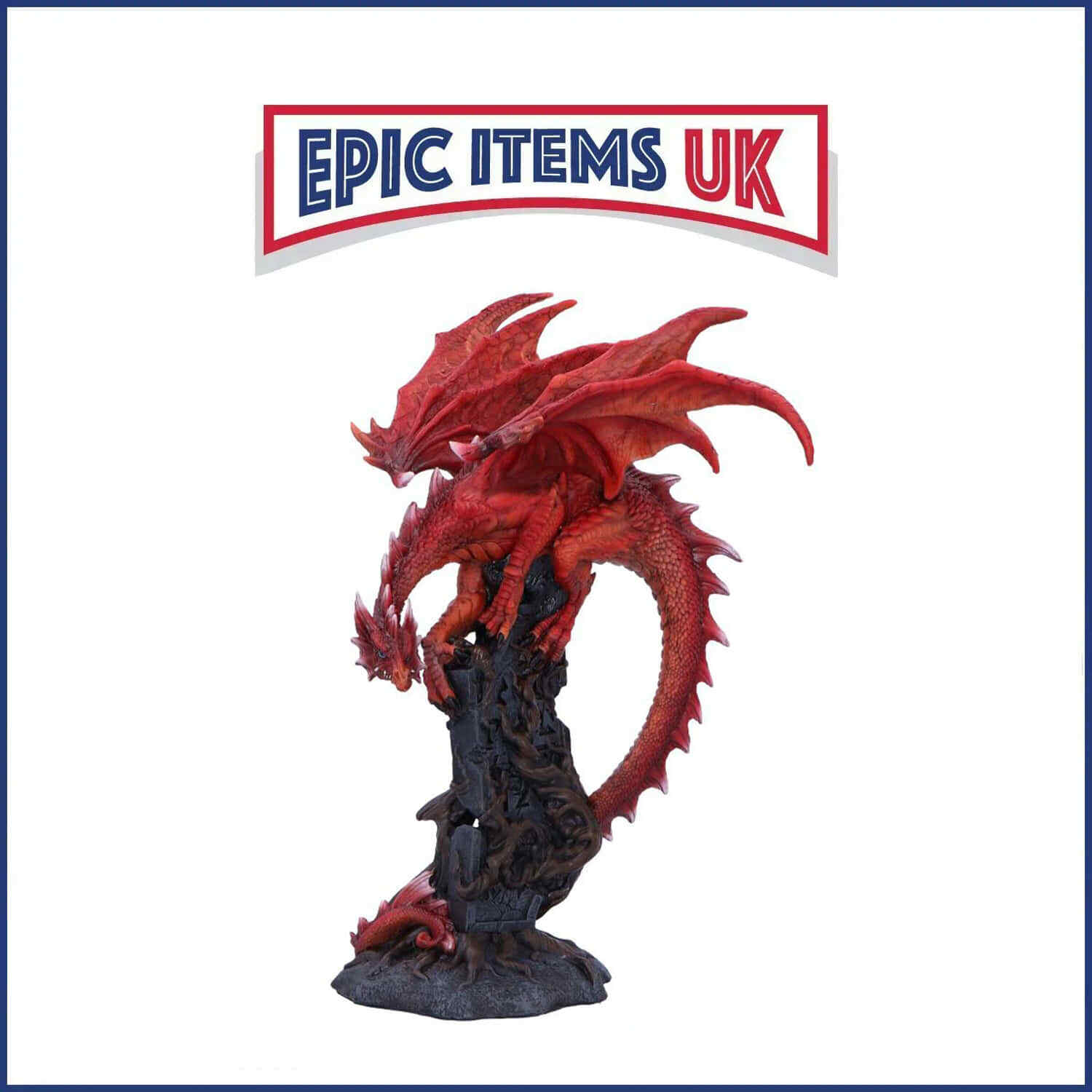 Nemesis Now Draconic Roots Red Dragon Figurine 28.5cm - IN STOCK