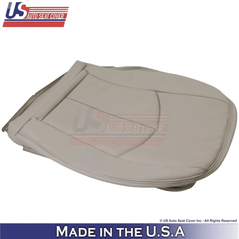 Cubierta de asiento inferior de pasajero de cuero gris para Mercedes-Benz Clase E 2002-2009 Foto 4 de 4