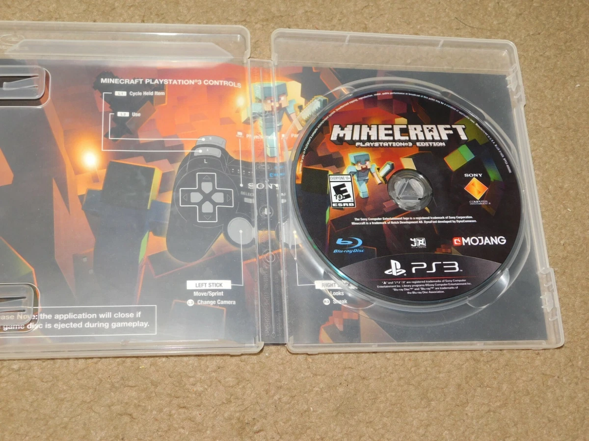 Minecraft: PlayStation 3 Edition (Sony PlayStation 3, 2014) PS3 W/ Insert  CLEAN