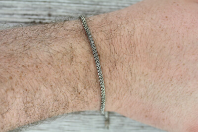 VINTAGE TWISTED CHAIN STERLING SILVER 925 7