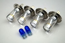 BMW 3 SERIES E46 99-05 4 x H7 LED WHITE SMD 30W 12V BULBS LAMP + 501