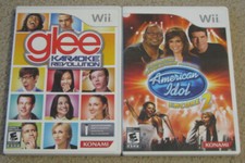 Nintendo Wii Game Lot - Karaoke American Idol 2 Encore Glee FREE SHIPPING