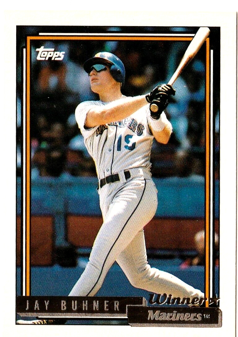 1992 Topps Gold Winner Baseball  # 327  - Jay Buhner