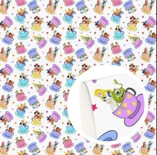 Characters FAUX LEATHER SHEET 8" X 12" Princesses 1220939 Movie ORDINARY TEXTURE