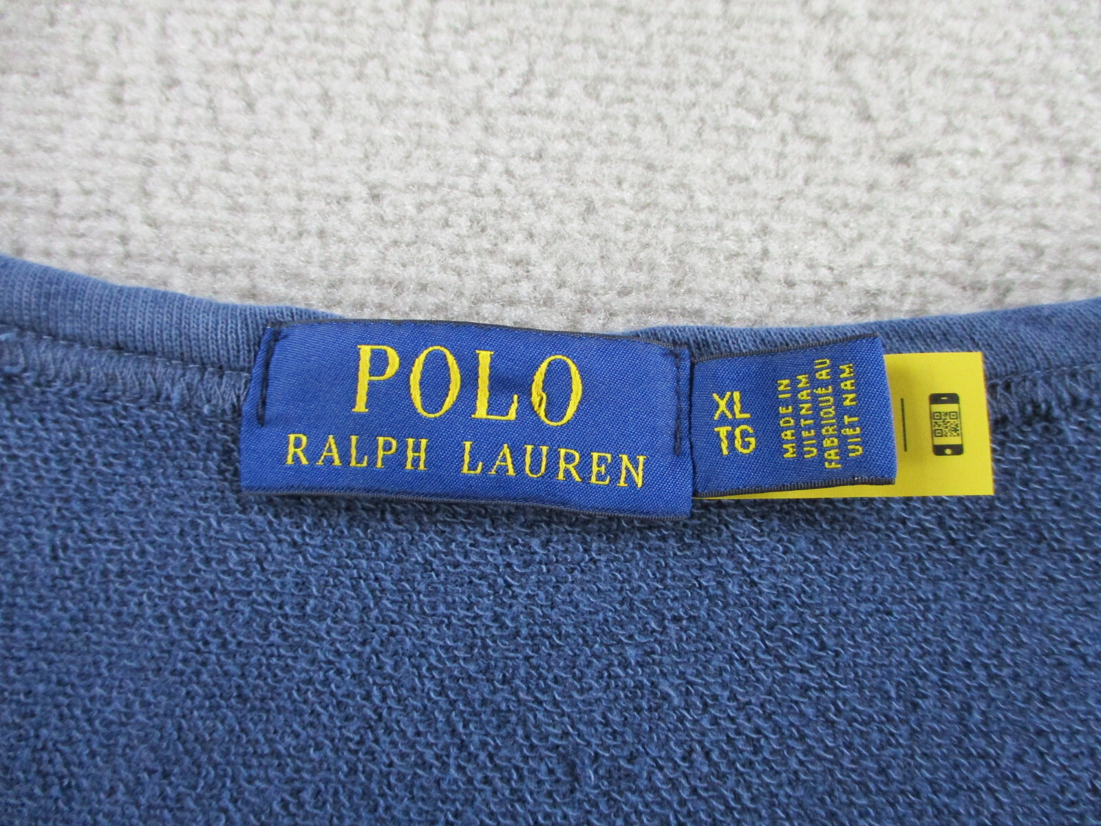Ralph Lauren Polo Felpa Uomo Extra Large Blu Girocollo Cotone Maglione Pony