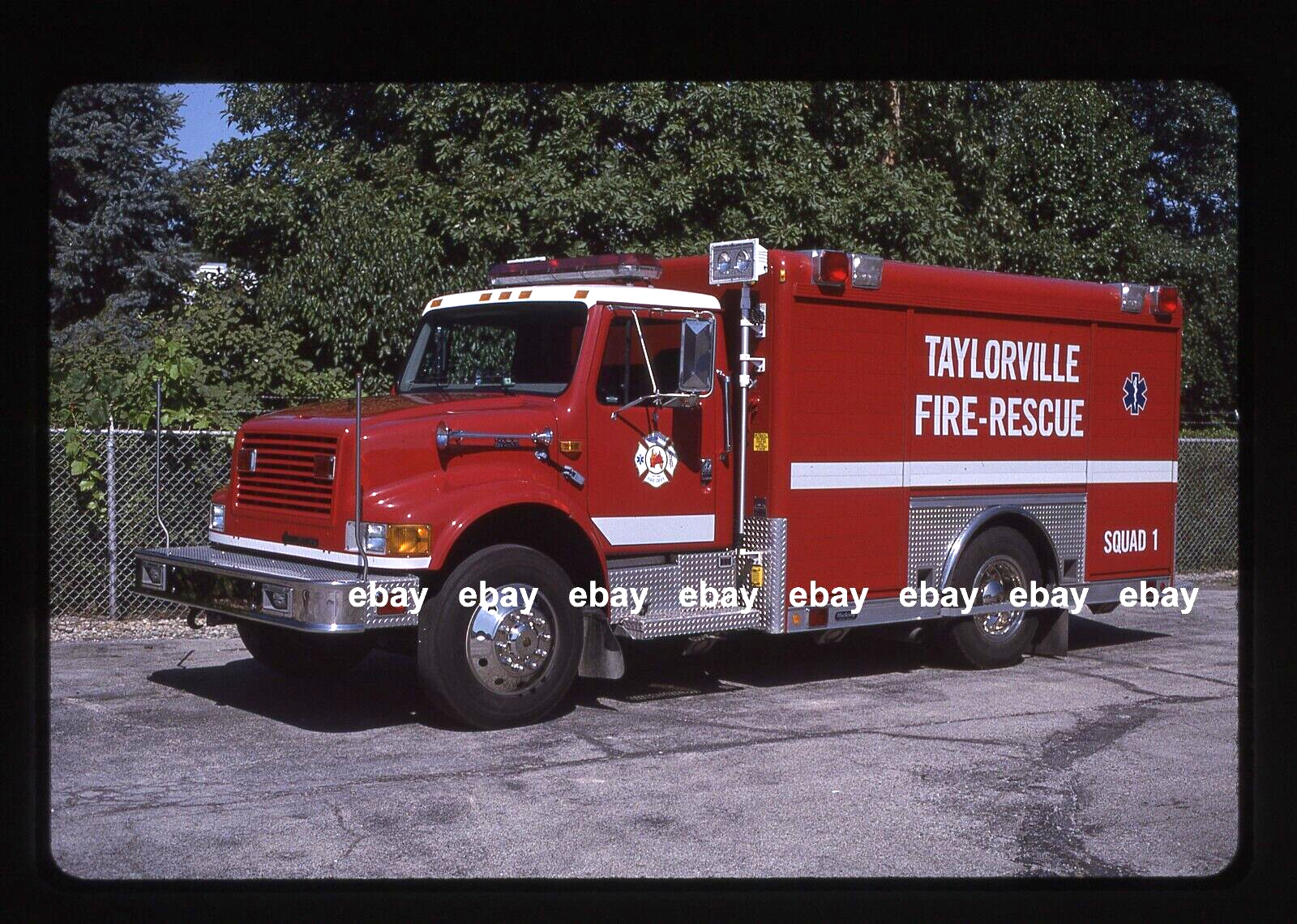 Hackmey Rescue Taylorville IL 1998 International Hackney rescue Fire Apparatus Slide ...