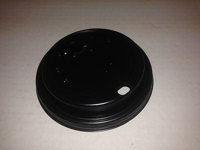 1000 x Cappuccion Fusion Tasse Deckel - Schwarz GASTRONOMIE ESSEN ZUM MITNEHMEN SAUCEN (0982) 