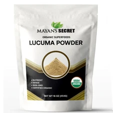 Mayan's Secret - Lucuma Powder Organic 1lb, Nutrient, Dense, Non-GMO