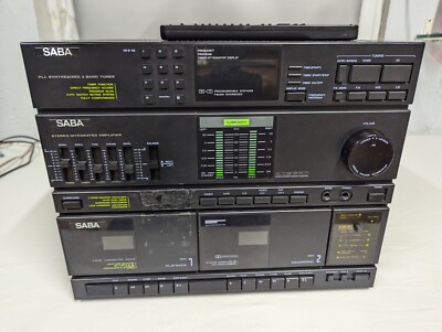 SABA ATC 950 Vintage Hifi Compact System Anlage mit Fernbedienung - Lesen !!!