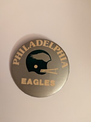 Vtg 1980-81 Philadelphia Eagles NFL Football 3 1/2” Pinback Button | eBay
