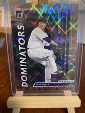 2020 Donruss Baseball Dominator Insert Gold Hyun-Jin Ryu Dodgers #/99