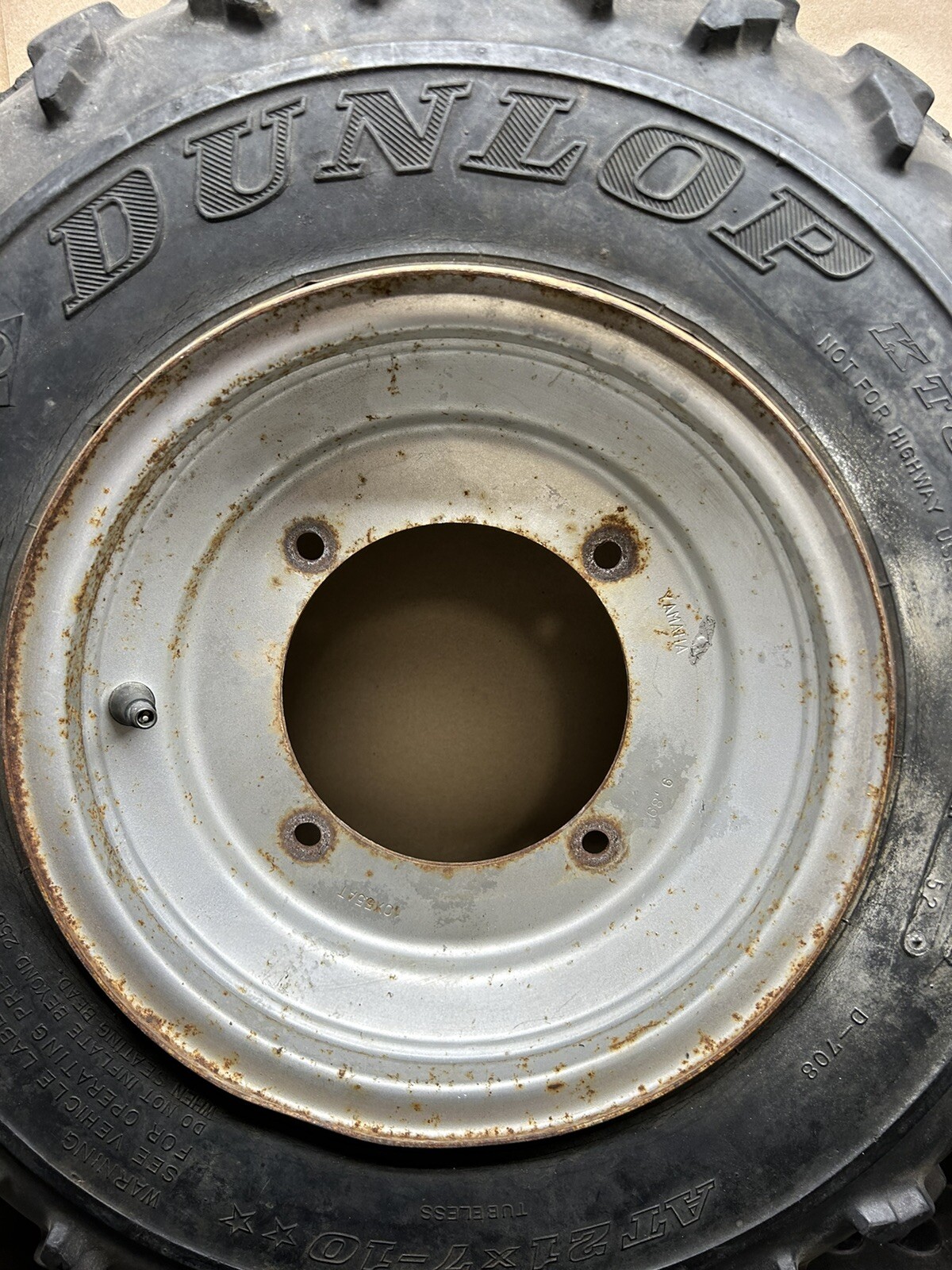 Yamaha Front TIRES RIMS OEM DID 4x156 Dunlop KT894A 21x7x10 TMC eBay