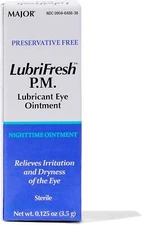 MAJOR Lubrifresh P.M. Sterile Nighttime Eye Ointment- Preservative-Free Night Ti
