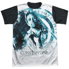 Constantine Splatter Adult Halloween Costume T Shirt (Black Back), S-3XL