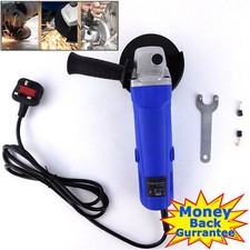 Small Mini Electric Angle Grinder 115mm 1000W w/ 1 Cutting Disc Grinding Sawing