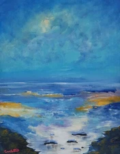 Carlotta ART Painting Impressionism Seascape Wall Decor Abstract Modern Ocean 