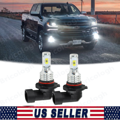 For Chevy Silverado 1500 2500 HD 2004-2006 -2x LED Fog Driving Light Bulbs  Combo | eBay