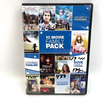10 Movie Family Pack DVD - Loving Families - Friendship - Inspiring Journey