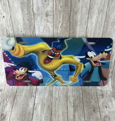 Disney's A Goofy Movie Metal License Plate Sign Powerline Max