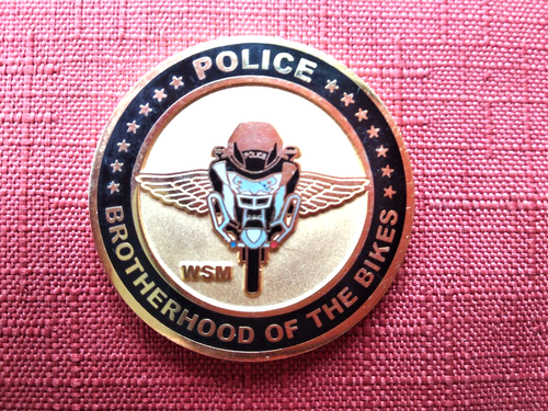 W STEVEN MARTIN (WSM) ANNUAL 911 MOTORCYCLE POLICE TOY DRIVE CHALLENGE COIN - Picture 2 of 2