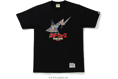 BAPE X Star Wars Bape Sta Tee T-Shirt Black Men's M Empire Strikes Back Collab