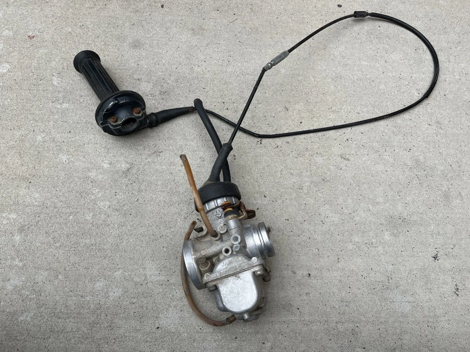 1978 Yamaha YZ 125 Carburetor and Throttle Assembly YZ125E 2K6 - Image 3 of 4