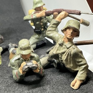 Lineol elastolin soldaten vor 1945 Konvolut Wehrmacht 16 Stk .