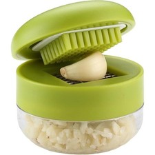 Multifunction Garlic Press Manual Mincer Stainless Steel Ginger Crusher Tool