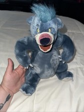 Disney Store Jungle Book Baloo Bear , 12" Plush Stuffed Animal