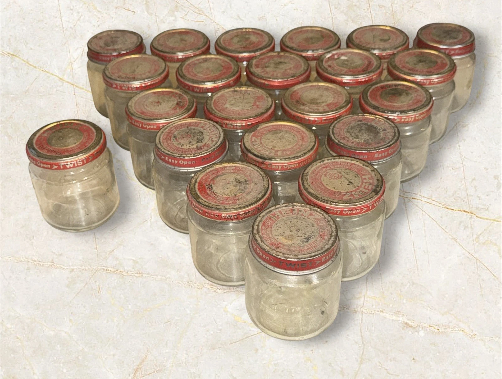 22 Vintage Red Cap Heinz 57 Glass 4 Oz Baby Food Jars with Lids - Empty
Opens in a new window or tab