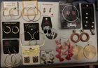Huge Vintage & Modern Pierced Earrings Costume Jewelry Lot Unsigned