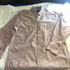 Chaps men  s 16-16.5 wrinkle free Shirt Button Up long Sleeve dressy beautiful155