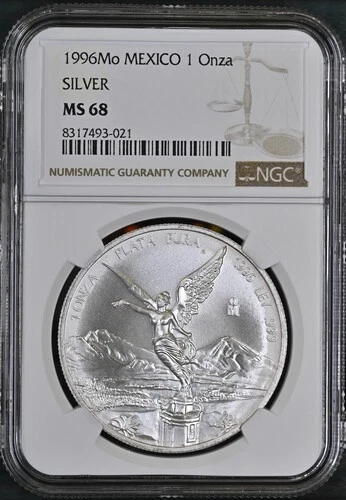 1996 Mexican Silver Libertad 1 oz — photo from the most recent tracked eBay sale