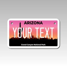 Personalized Arizona 4 X 7 Aluminum License Plate Version 3 Grand Canyon Personalized Arizona 4 X 7 Aluminum License Plate Version 3 Grand Canyon