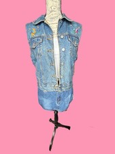 Vintage Disney Winnie The Pooh Denim Vest Size M 100 Cotton