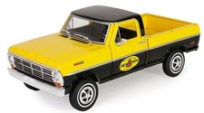 Greenlight 85082 1969 Ford F-100 Pennzoil Yellow Black 1:24 Diecast Model Car