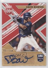 2019 Elite Extra Edition 18U National Team Signatures Red Drew Bowser Auto a3i