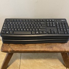 Lot of 4 Logitech K120 Wired USB Keyboards 4 Logitech B100 Wired Mice