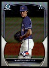 2023 1st Bowman Chrome Refractor Landen Maroudis RC #BDC-138 Toronto Blue Jays