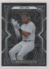 2022 Panini Chronicles Obsidian Electric Etch Carolina Blue Josh Lowe #15 1eh5