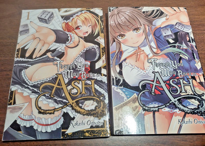 Though You May Burn to Ash Manga Vol. 1-2 1st Ed. 1st Printings Yen Press 2018