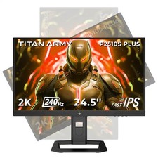 Gaming Monitor 24.5inch,2560 1440,240Hz QHD,1ms, Monitors TITAN ARMY P2510S PLUS