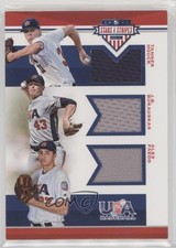 2017 USA Baseball Stars & Stripes Trios Materials Alex Faedo JB Bukauskas 7ut