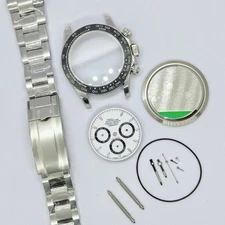 DIY 40mm Stainless Steel watch kit For 4131 7750 Movement Aftersales accessories